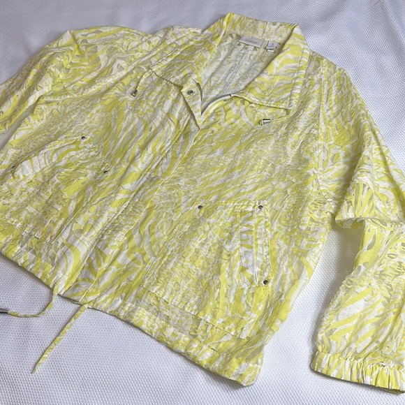 Chico’s sheer animal print jacket - Picture 2 of 8